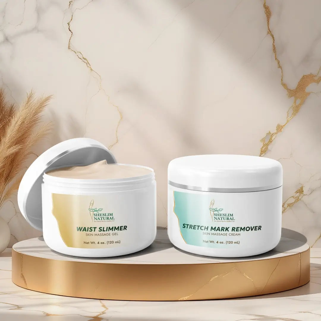 Waist Slimmer + Stretch Mark Remover Bundle